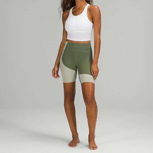 Lululemon Nulu Color Block High Rise Short 8" size 6